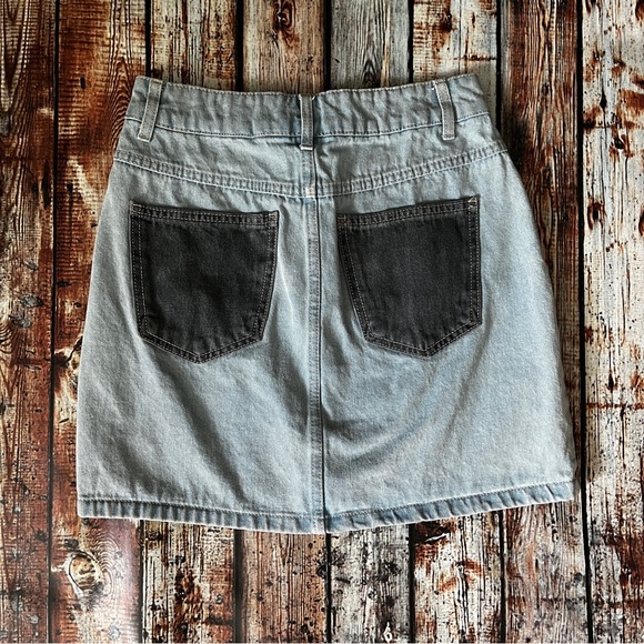 Wild Fable Patchwork Denim Jean Skirt - Picture 5 of 7